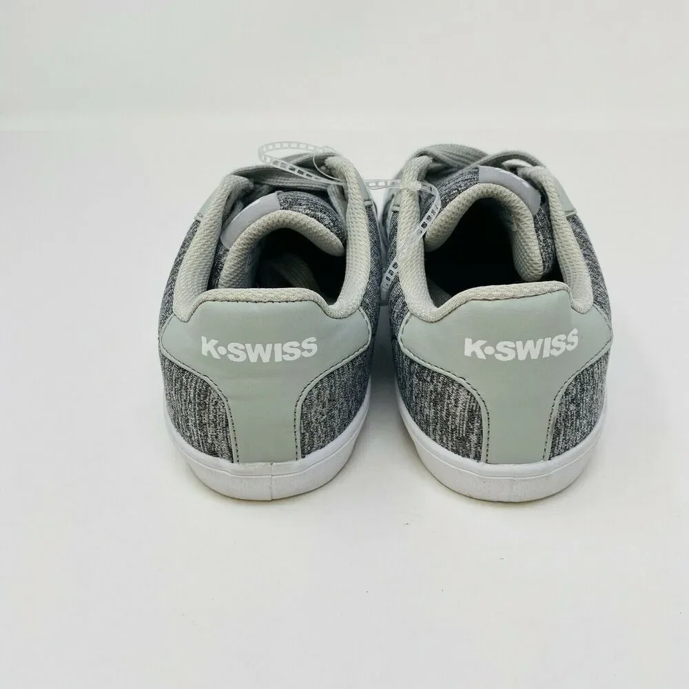 K-Swiss Kids Size 5 Gray Fabric Lace-up Sneakers Heather Gray Jersey  Classic